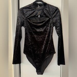 Forever 21 Crushed Velvet Bodysuit